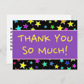 明るい「ありがとうございます！」ポストカード ポストカード (正面/裏面)