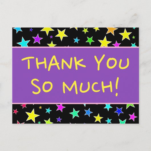 明るい「ありがとうございます！」ポストカード ポストカード (正面)