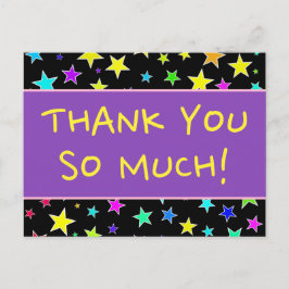 明るい「ありがとうございます！」ポストカード ポストカード