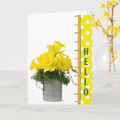 明るい カード (黄色い花)