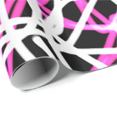 明るい、ショッキングピンクのKalieidoscopeパターン ラッピングペーパー (ロールコーナー)