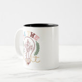 明るい ツートーンマグカップ (正面左)