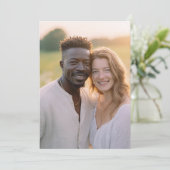 明るい ニュートラル カジュアル フォト 招待状 (スタンド正面)