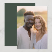 明るい ニュートラル カジュアル フォト 招待状 (正面/裏面)