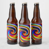 明るい ビールラベル (ボトル)