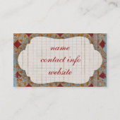 明るい、ヴィンテージは名刺をインスパイア 名刺 (裏面)