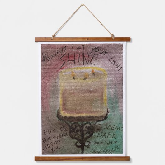 明るい 吊り下げ型タペストリー (正面)