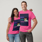 明るい「最高のパパEver」ハグGraphicパパTシャツ Tシャツ (ユニセックス)