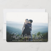 明るい |横シンプルエレガント写真 シーズンカード (正面)