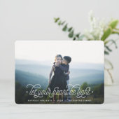 明るい |横シンプルエレガント写真 シーズンカード (スタンド正面)