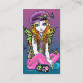 "明るい"蝶虹の妖精の名刺 名刺 (裏面)