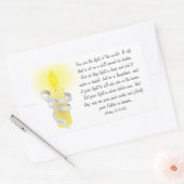 明るい 長方形シール (封筒)