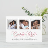 明るい | 3枚のフォトホリデーカード シーズンカード (スタンド正面)