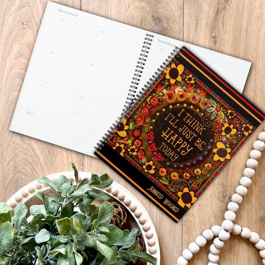 明るいBeハッピー引用文おもしろいフローラインスピレーション プランナー手帳