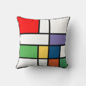 明るいColorblockのポップアートの装飾用クッション クッション (裏面)