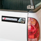 明るいCuttlefish バンパーステッカー (トラック上)