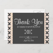 明るいNの美しいサンキューカード ポストカード (正面/裏面)