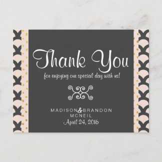 明るいNの美しいサンキューカード ポストカード