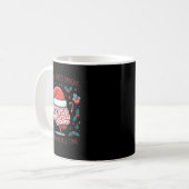 明るいSrits楽しい脳クリスマスメンタルヘルスH コーヒーマグカップ (正面左)