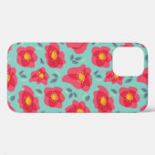 明るかわいらしいピンク色の花柄の花びら Case-Mate iPhoneケース (裏面 (横))