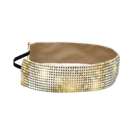 明るくきらめくな金スパンコールは球ディスコのぴかぴか光ります アスレチックヘッドバンド (左)