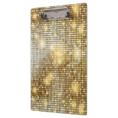 明るくきらめくな金スパンコールは球ディスコのぴかぴか光ります クリップボード (左)