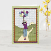 明るくする(_A_Greeting) カード (黄色い花)