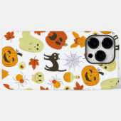 明るくてかわいい秋のオレンジハロウィンパターン Case-Mate iPhoneケース (裏面 (横))