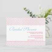 明るくてはっきりしたブライダルシャワー 招待状 (スタンド正面)