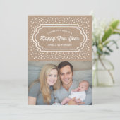 明るくてハッピーな新年の写真カード シーズンカード (スタンド正面)