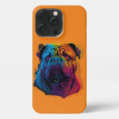 明るくてフリ中国のッとしたシャールペイ犬シャールペイ iPhoneケース (裏面)