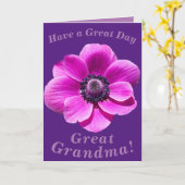 明るくてフローラのはっきりした誕生日カー素晴らしドおばあちゃん カード (黄色い花)