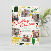 明るくてポップな現代的なクリスマスカード シーズンカード (スタンド正面)