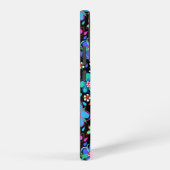 明るくて可愛いドードルカラフルフラワー SAMSUNG GALAXYケース (右側面)