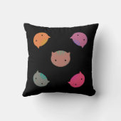 明るくて可愛い猫顔子ども枕 クッション (裏面)