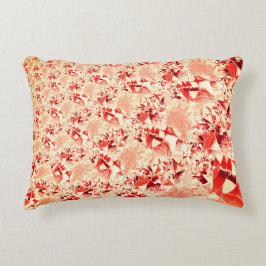 明るくねじれた珊瑚に派手なサーモン アクセントクッション
