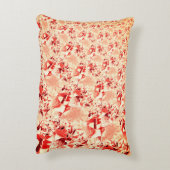 明るくねじれた珊瑚に派手なサーモン アクセントクッション (裏面(縦))