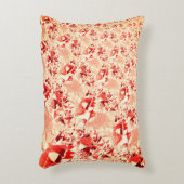 明るくねじれた珊瑚に派手なサーモン アクセントクッション (正面(垂直))