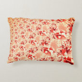 明るくねじれた珊瑚に派手なサーモン アクセントクッション (裏面)