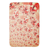 明るくねじれた珊瑚に派手なサーモン バスマット (正面縦)