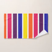 明るくはっきりしたなカラフルのストライプなBathタオルセット バスタオルセット (ハンドタオル)