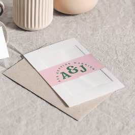 明るくはっきりしたレトロ 招待状ベリーバンド