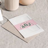 明るくはっきりしたレトロ 招待状ベリーバンド