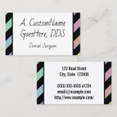 明るくよくはしゃぐ歯科外科医の名刺 名刺 (正面/裏面)