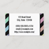 明るくよくはしゃぐ歯科外科医の名刺 名刺 (裏面)