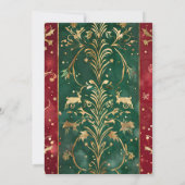 明るくカラフルなクリスマスパーティーの招待状 招待状 (裏面)