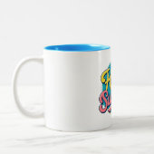 明るくカラフルなサンシャイン コーヒー カップ (左)