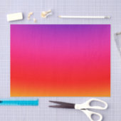 明るくカラフルなネオン勾配 薄葉紙 (クラフト)