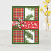 明るくカラフルなパーソナライズされた折りたたみ式クリスマス カード (黄色い花)