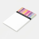 明るくカラフルなブラシストロークおよびのどの輝き ポストイット (アングル)